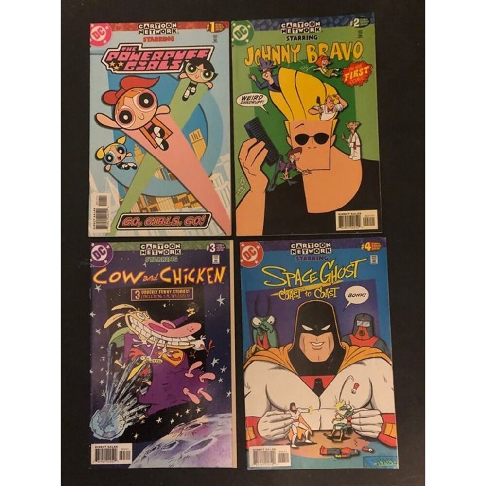 Cartoon Network Starring#1-4 First App Johnny Bravo/Powerpuff, space ghost app
